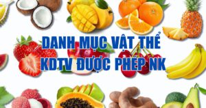 Danh mục vật thể kiểm dịch thực vật được phép nhập khẩu từ SRILANKA