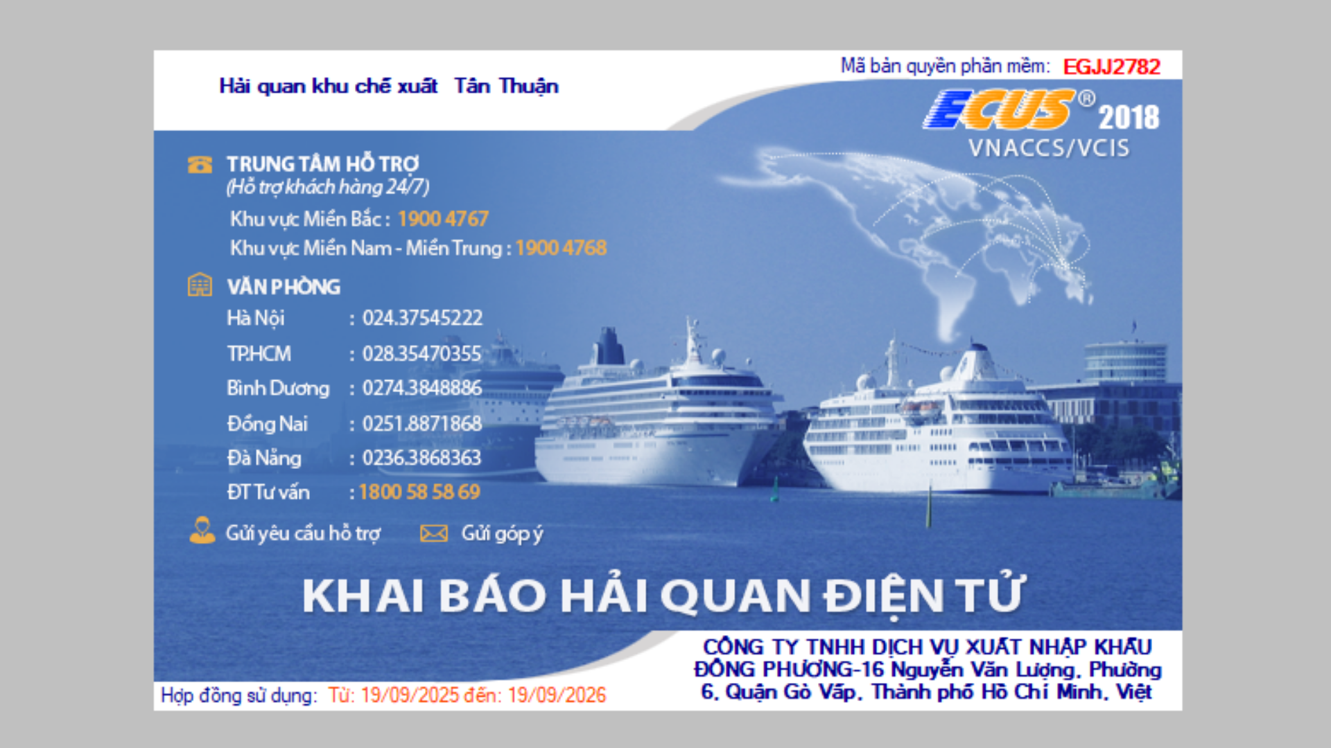 CÀI ĐẶT PHẦN MỀM KHAI HẢI QUAN ECUS5