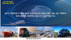 quy trình thủ tục hải quan theo mô hình thông quan tập trung
