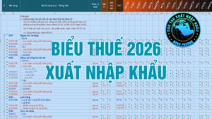 FILE EXCEL BIỂU THUẾ XUẤT NHẬP KHẨU 2026