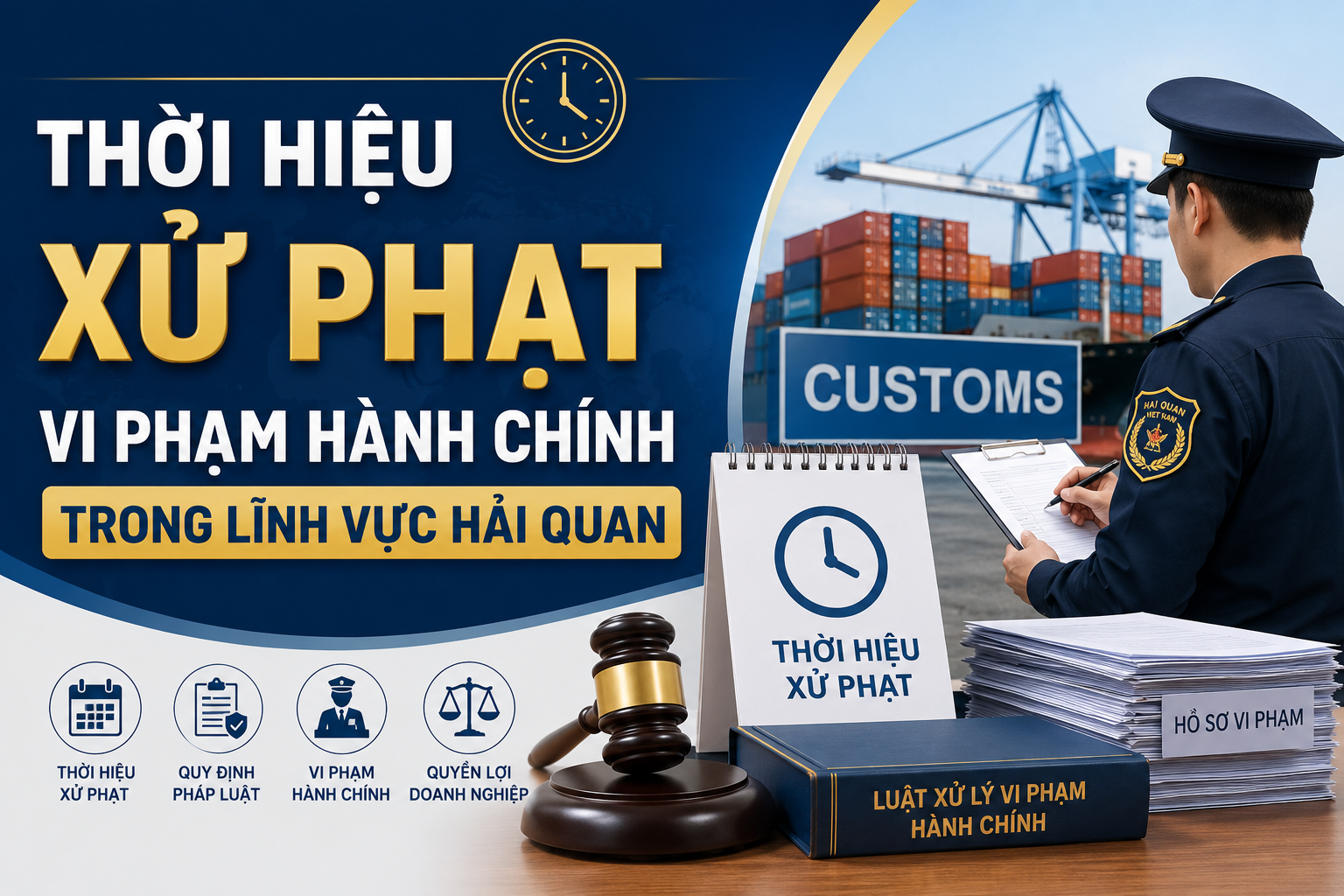 Quy định về thời hiệu xử phạt vi phạm hành chính trong lĩnh vực hải quan theo Nghị định 169/2026/NĐ-CP. Tìm hiểu chi tiết ngay.