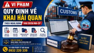 VI PHẠM QUY ĐỊNH VỀ KHAI HẢI QUAN THEO NGHỊ ĐỊNH 169/2026/NĐ-CP