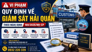 VI PHẠM QUY ĐỊNH VỀ GIÁM SÁT HẢI QUAN THEO NGHỊ ĐỊNH 169/2026/NĐ-CP