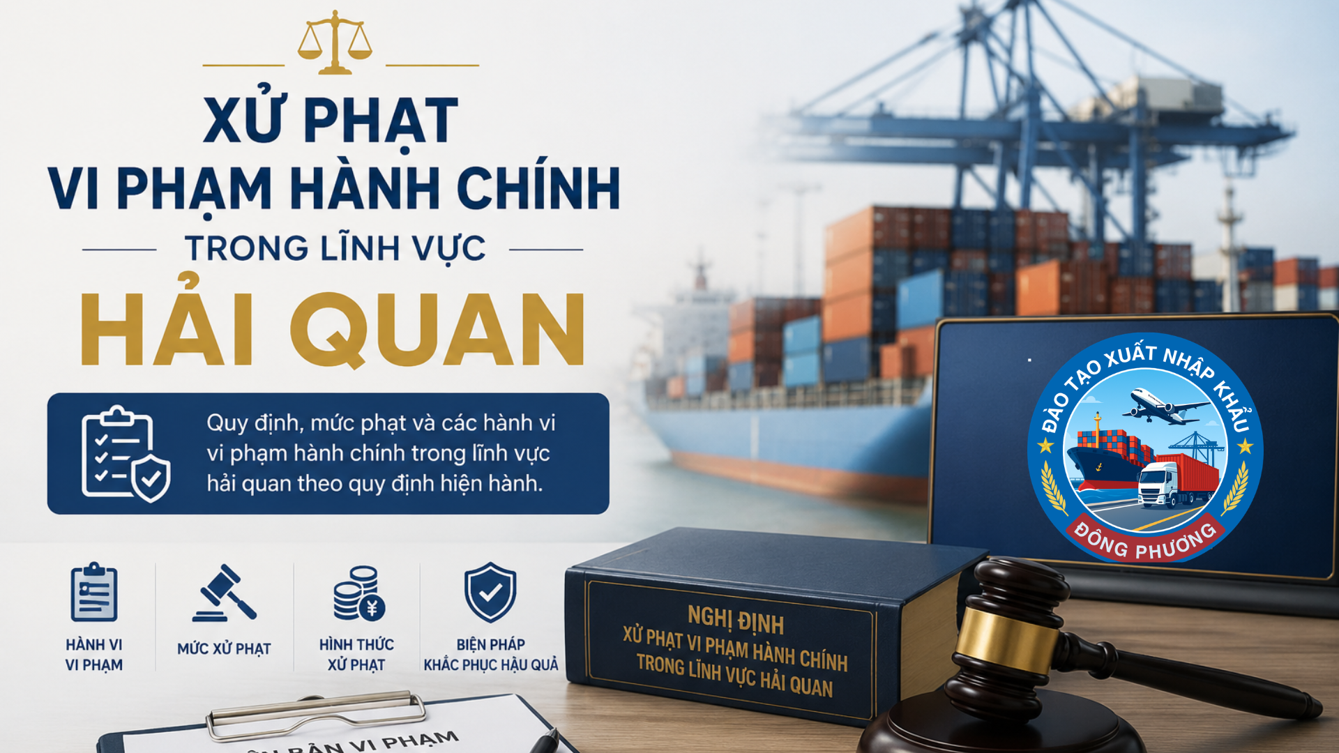xử phạt vi phạm hành chính trong lĩnh vực hải quan theo Nghị định 169/2026/NĐ-CP